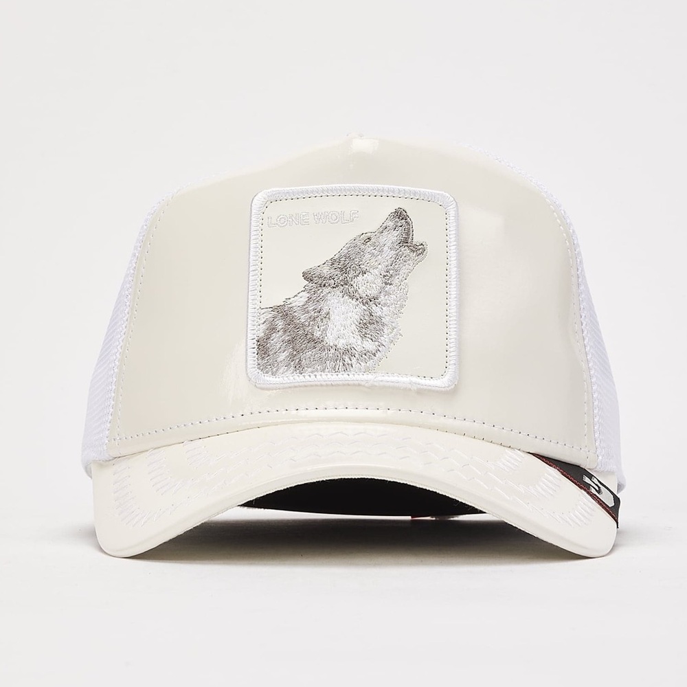 NWT MENS GOORIN BROS BIG WHITE TRUCKER HAT